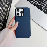 Genuine Leather Magnetic Business Case For iPhone