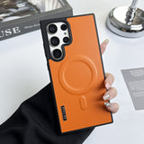 Magnetic Color-Blocking Phone Case for Samsung