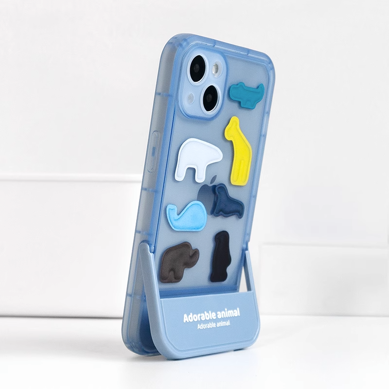 Cute invisible stand case for iPhone