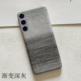 Gradient color half leather Case for iPhone