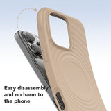 Liquid Silicone Wave Pattern Case for iPhone