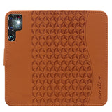 Leather 3D Geometric Pattern Wallet, Card Holder, Phone Case 3-In-1 for Samsung