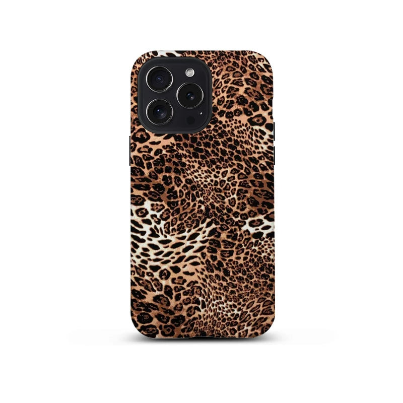 Printed And Painted Leopard Print Frosted All-Inclusive Case for iPhone