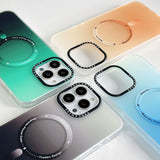 Gradient magnetic frosted Case for iPhone