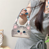 Cute Cat Flip Wrist Lanyard Case For iPhone