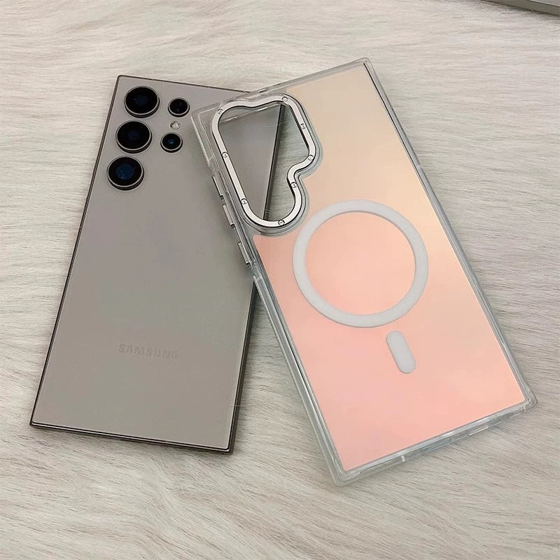 New Frosted Gradient Magnetic Shockproof Phone Case for Samsung