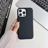 Genuine Leather Magnetic Business Case For iPhone