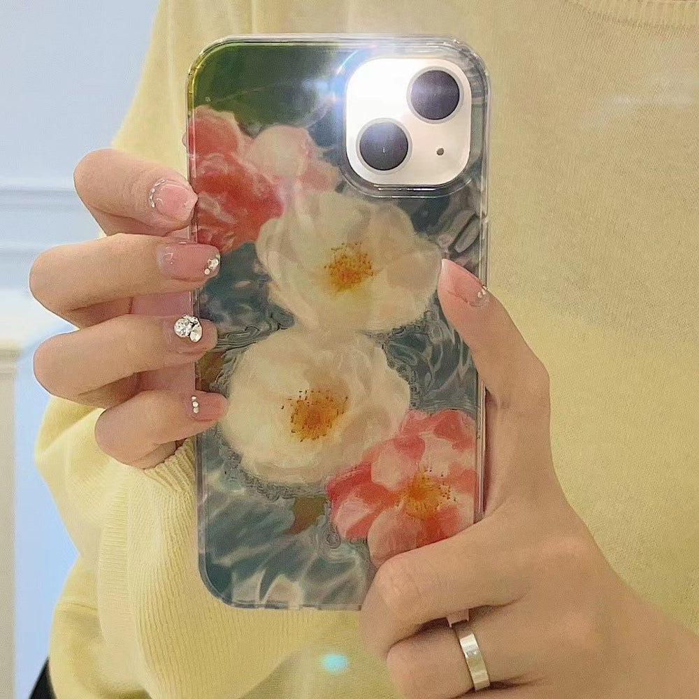 Water and flower art Case for iPhone