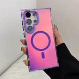 New Frosted Gradient Magnetic Shockproof Phone Case for Samsung