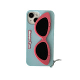 Personalized Sunglasses Expression Silicone Case For iPhone