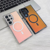 New Frosted Gradient Magnetic Shockproof Phone Case for Samsung