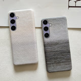 Gradient color half leather Case for iPhone