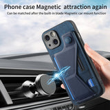 Multi-angle slide rail leather card holder protective Case for iPhone