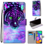 New Painted Leather Flip Phone Case with SIM Card Slot for Samsung