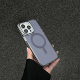 Frosted solid color electroplated buttons case for iPhone