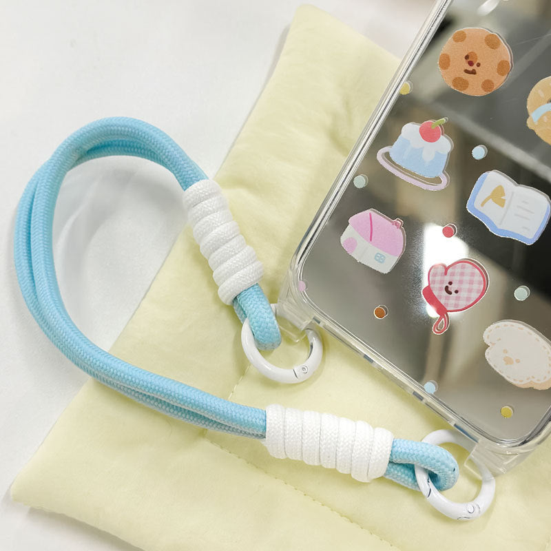 Mirror shell with hanging rope Case for iPhone