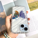 Water Ripple And Butterfly Soft Case For iphone