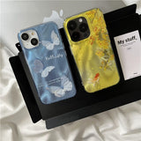 New Chinese Style Csmanthus Goldfish Butterfly Case For iPhone