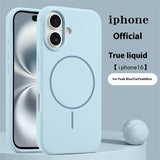 Liquid Silicone Candy Soft Wireless Case For iPhone