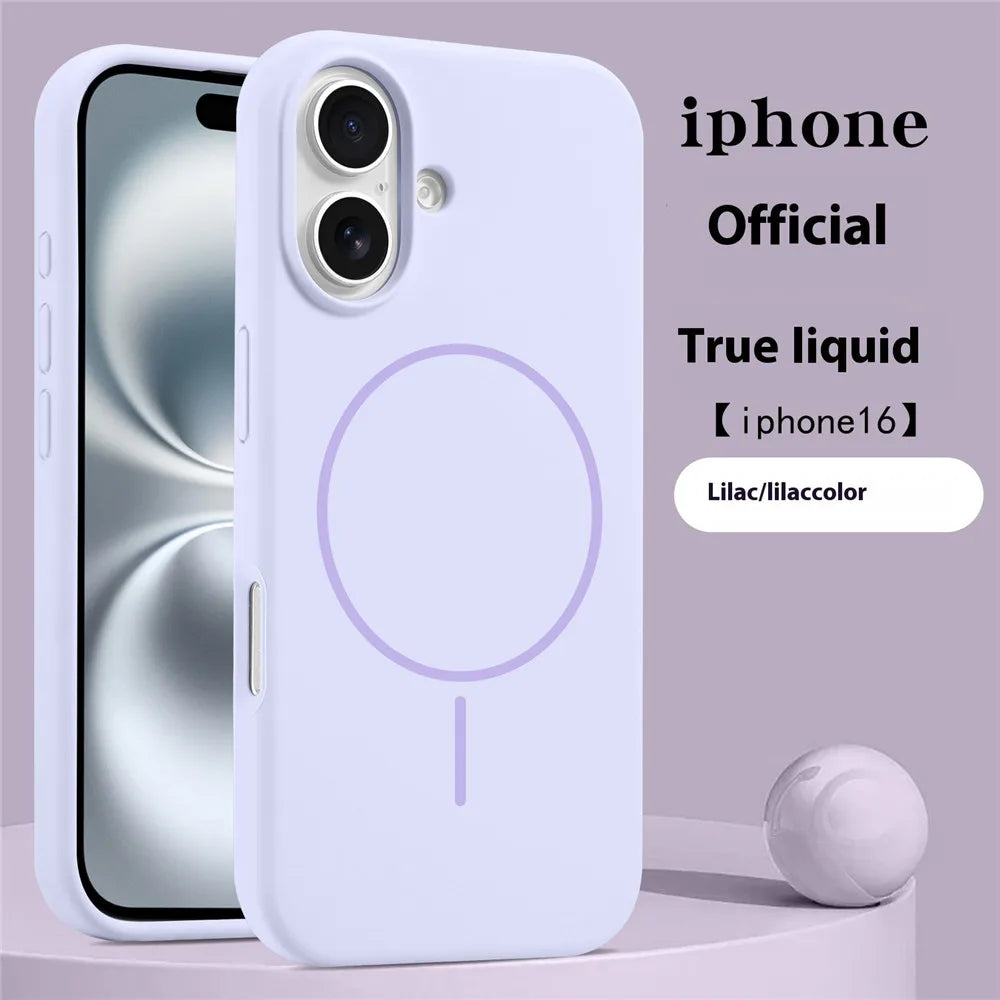 Liquid Silicone Candy Soft Wireless Case For iPhone