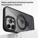 Rotating Folding Stand Clear Magnetic Case For iPhone