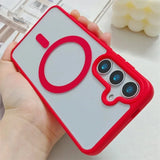 Frosted Magnetic Magsafe Wireless Charger Case For Samsung
