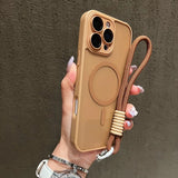 Magsafe Magnetic Hand Wrist Strap Lanyard Shockproof Case for iPhone
