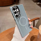 Honeycomb Mesh Cooling With Lens Bracket Phone Case for Samsung