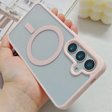 Frosted Magnetic Magsafe Wireless Charger Case For Samsung