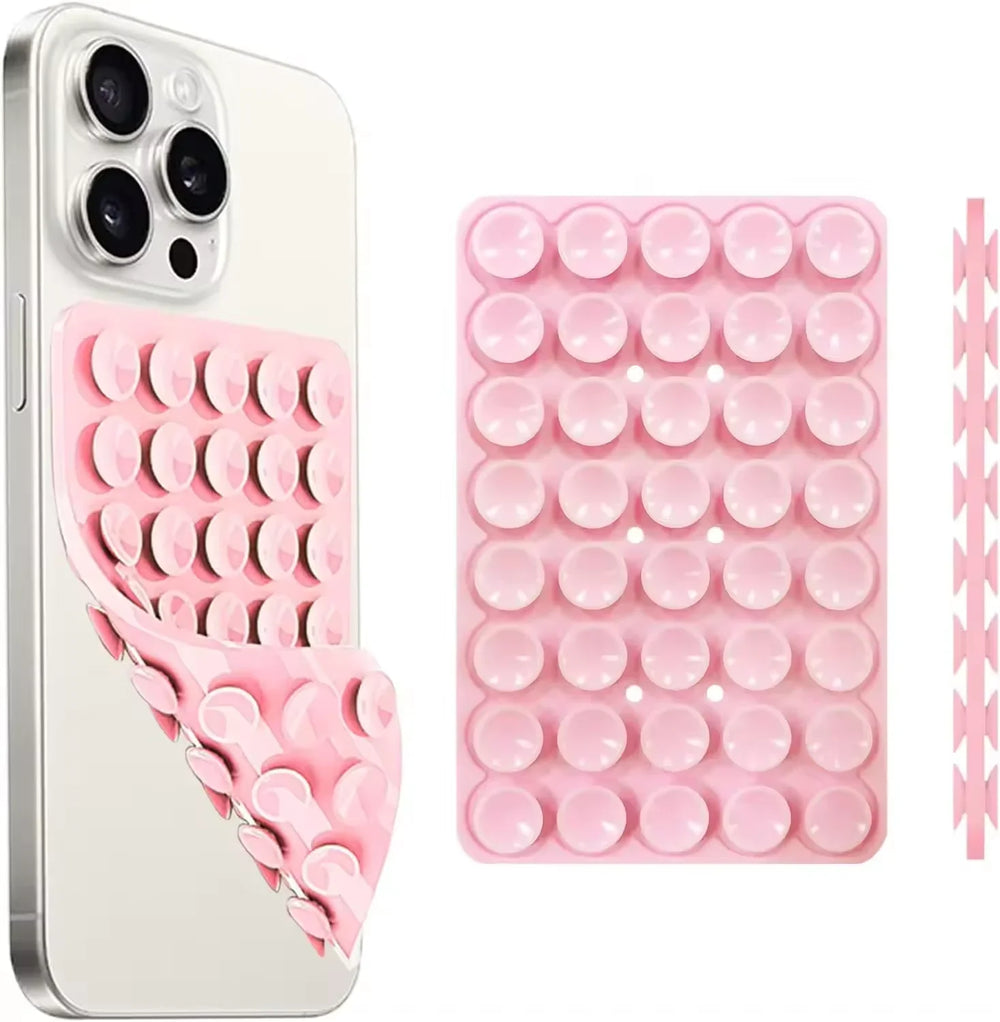 Silicone Suction Cup Phone Case Double Sided Detachable Stand