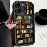 Shell Vintage Bookshelf Kitten for iPhone