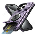 Military quality  Magnetic Rotated Ring Kickstand Case For iPhone