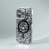 Glitter Foils MagSafe Magnetic Wireless Charging Case for iPhone
