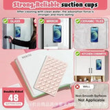Silicone Suction Cup Phone Case Double Sided Detachable Stand