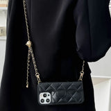 Crossbody  Lanyard Phone Case for Wallet Card Slot Holder Leather Cover