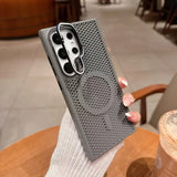 Honeycomb Mesh Cooling With Lens Bracket Phone Case for Samsung