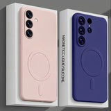 Liquid Silicone Magnetic Wireless Shockproof Case For Samsung