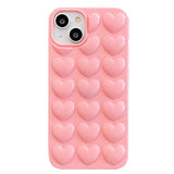 Cute 3D Love Heart Candy Case For iPhone