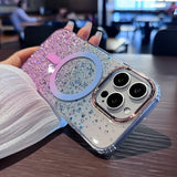 Luxury Gradient Glitter Magnetic Case for iPhone