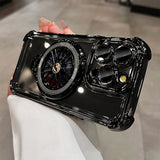 Plating Airbag Rotating Gyro Bracket Case for iPhone