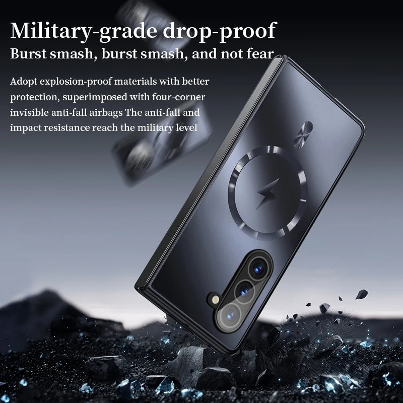 Magnetic Wireless Charging Case For Samsung