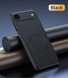 Magnetic Leather Shield Anti-Fingerprint Non-Slip Case For iPhone
