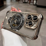 Plating Airbag Rotating Gyro Bracket Case for iPhone