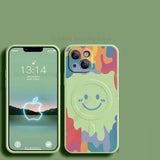 Silicone Graffiti Smile Magsafing Case for iPhone