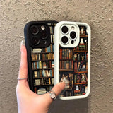 Shell Vintage Bookshelf Kitten for iPhone