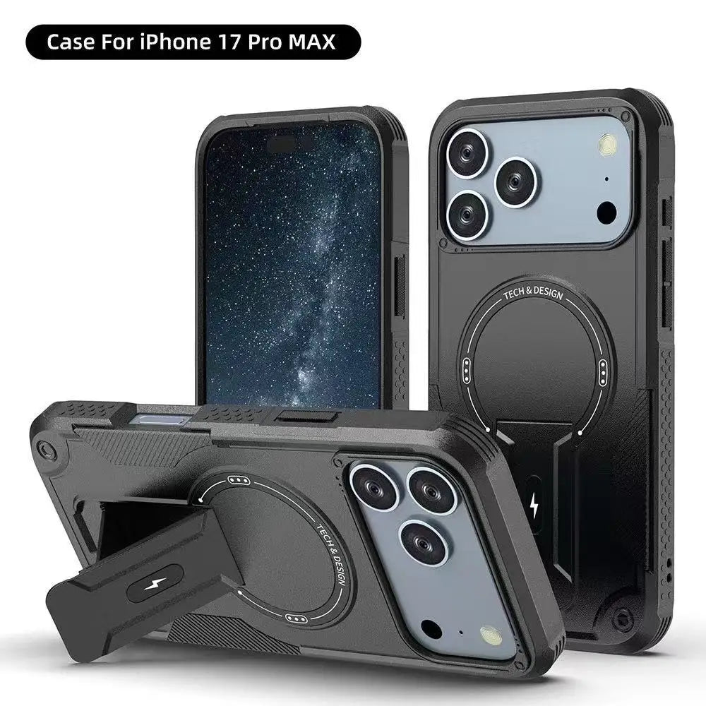 Magsafe Stand Invisible  Wireless Charging Anti-fall Case For iPhone