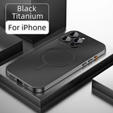Aluminum Metal Frame Magnetic Case For iPhone