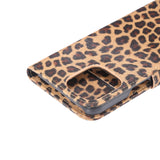 Wallet Design Leopard Pattern Leather Case for iPhone