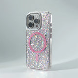 Glitter Foils MagSafe Magnetic Wireless Charging Case for iPhone