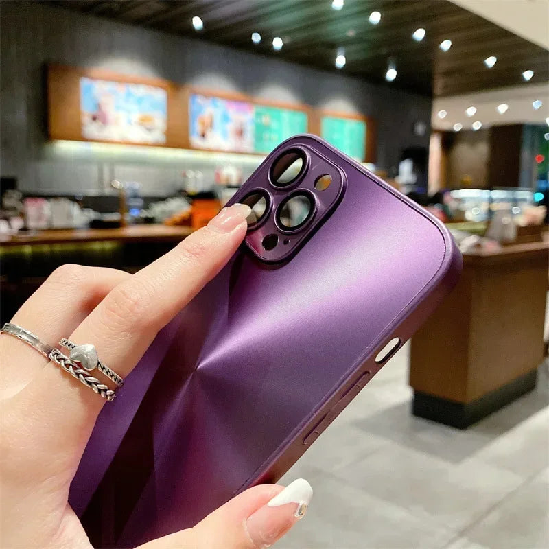 Comes With Lens Film  Hard Back Cover iPhone Case